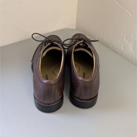 Johnston & Murphy Sheepskin Mens Size 12 Brown Leather Oxfords - Picture 4 of 10